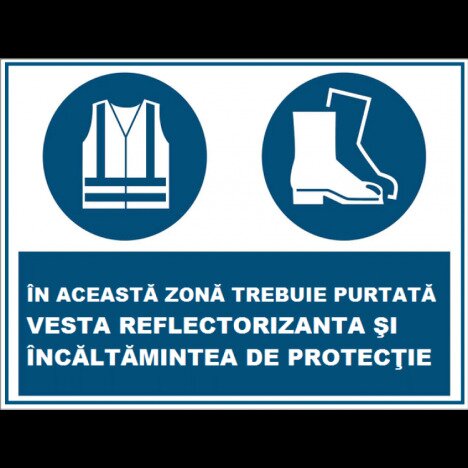 Placuta pentru vesta reflectorizanta si incaltamintea de protectie