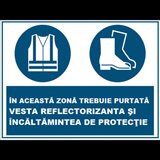 Placuta pentru vesta reflectorizanta si incaltamintea de protectie
